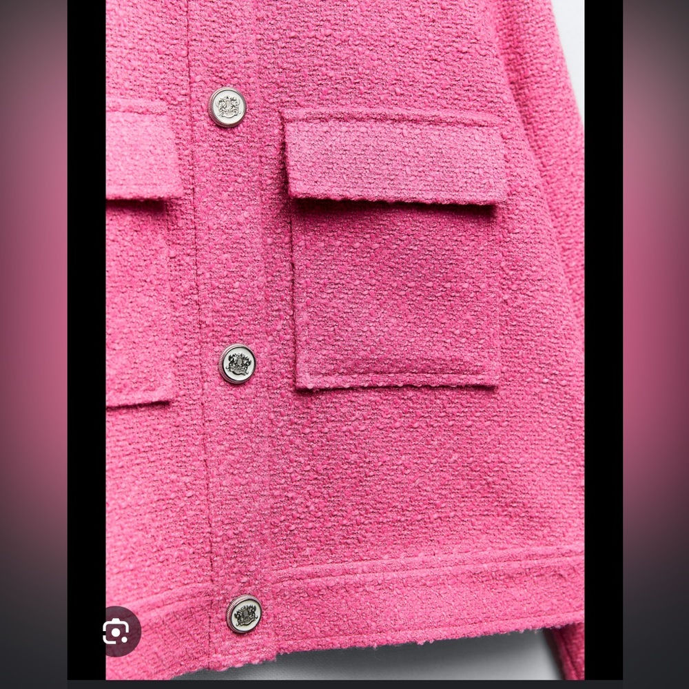 ZARA SHORT TEXTURED JACKET - Picture 7 of 10